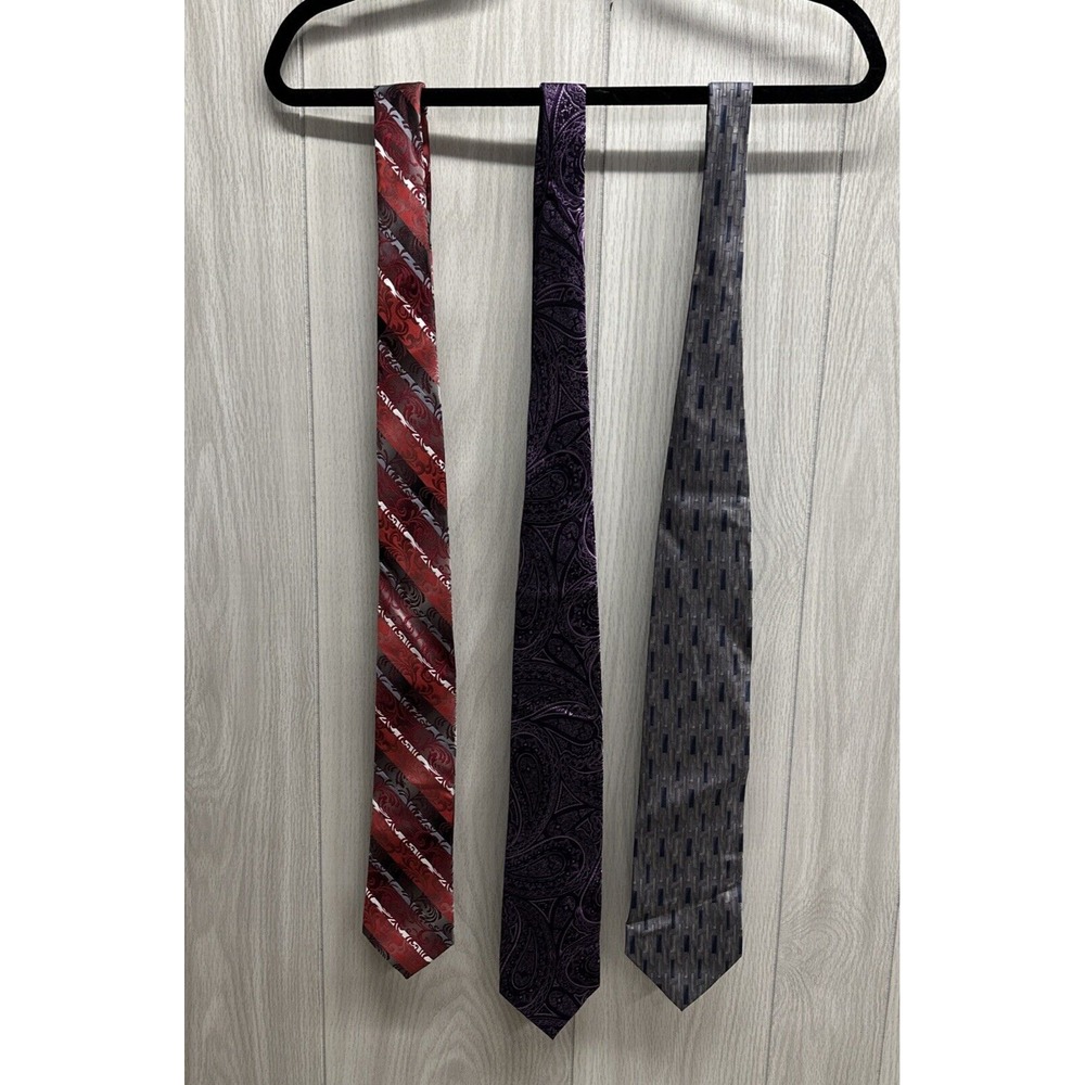 Neck Tie Custom Bundle (Set of 3) Various Patterns,‎ Materials & Lengths - Set B